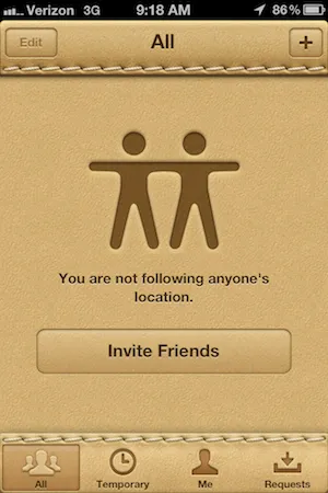 The iOS 6 Find My Friends app (2011) heavily utilized skeuomorphic design, as well as the majority of Apple’s products at the time.